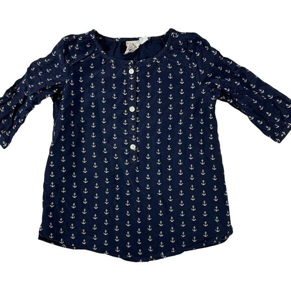 Crewcuts Other - Crewcuts Navy Blue w/ Anchors Nautical Tunic Top -4/5